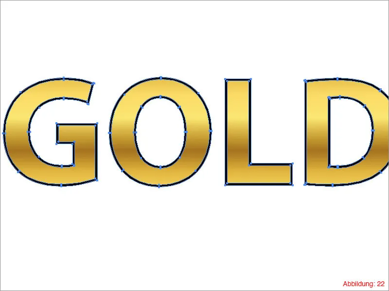 Adobe Illustrator – Goldeffekt auf Schrift Adobe Illustrator – Goldeffekt auf Schrift